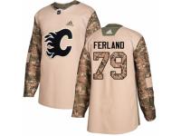 Men Adidas Calgary Flames #79 Michael Ferland Camo Veterans Day Practice NHL Jersey