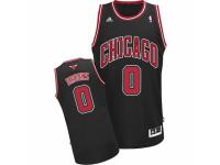 Men Adidas Chicago Bulls #0 Aaron Brooks Swingman Black Alternate NBA Jersey