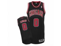Men Adidas Chicago Bulls #0 Isaiah Canaan Authentic Black Alternate NBA Jersey