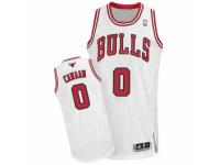 Men Adidas Chicago Bulls #0 Isaiah Canaan Authentic White Home NBA Jersey