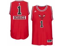Men Adidas Chicago Bulls #1 Derrick Rose Swingman Red 2014-15 Christmas Day NBA Jersey