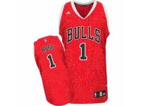 Men Adidas Chicago Bulls #1 Derrick Rose Swingman Red Crazy Light NBA Jersey