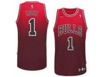 Men Adidas Chicago Bulls #1 Derrick Rose Swingman Red Resonate Fashion NBA Jersey