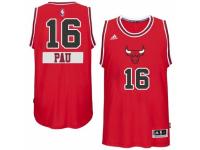 Men Adidas Chicago Bulls #16 Pau Gasol Swingman Red 2014-15 Christmas Day NBA Jersey