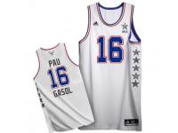 Men Adidas Chicago Bulls #16 Pau Gasol Swingman White 2015 All Star NBA Jersey