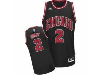 Men Adidas Chicago Bulls #2 Jerian Grant Swingman Black Alternate NBA Jersey