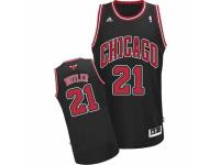 Men Adidas Chicago Bulls #21 Jimmy Butler Swingman Black Alternate NBA Jersey