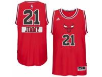 Men Adidas Chicago Bulls #21 Jimmy Butler Swingman Red 2014-15 Christmas Day NBA Jersey
