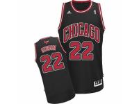 Men Adidas Chicago Bulls #22 Taj Gibson Swingman Black Alternate NBA Jersey