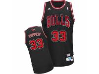 Men Adidas Chicago Bulls #33 Scottie Pippen Swingman Black Throwback NBA Jersey