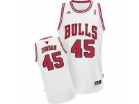 Men Adidas Chicago Bulls #45 Michael Jordan Swingman White Home NBA Jersey