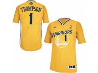 Men Adidas Golden State Warriors #1 Jason Thompson Swingman Gold Alternate NBA Jersey