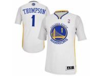 Men Adidas Golden State Warriors #1 Jason Thompson Swingman White Alternate NBA Jersey