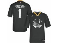 Men Adidas Golden State Warriors #1 Ognjen Kuzmic Swingman Black Alternate NBA Jersey