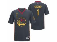 Men Adidas Golden State Warriors #1 Ognjen Kuzmic Swingman Black Slate Chinese New Year NBA Jersey