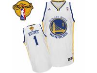 Men Adidas Golden State Warriors #1 Ognjen Kuzmic Swingman White Home 2015 The Finals Patch NBA Jersey