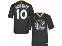 Men Adidas Golden State Warriors #10 Tim Hardaway Swingman Black Alternate NBA Jersey