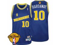 Men Adidas Golden State Warriors #10 Tim Hardaway Swingman Blue Throwback 2015 The Finals Patch NBA Jersey