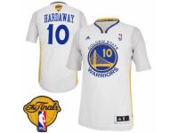 Men Adidas Golden State Warriors #10 Tim Hardaway Swingman White Alternate 2015 The Finals Patch NBA Jersey