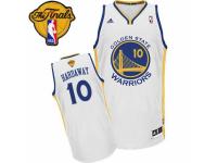 Men Adidas Golden State Warriors #10 Tim Hardaway Swingman White Home 2015 The Finals Patch NBA Jersey