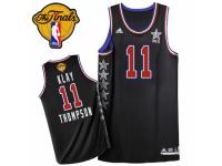 Men Adidas Golden State Warriors #11 Klay Thompson Swingman Black 2015 All Star 2015 The Finals Patch NBA Jersey