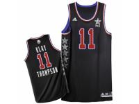 Men Adidas Golden State Warriors #11 Klay Thompson Swingman Black 2015 All Star NBA Jersey