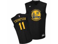 Men Adidas Golden State Warriors #11 Klay Thompson Swingman Black Fashion NBA Jersey