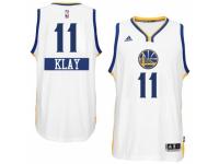 Men Adidas Golden State Warriors #11 Klay Thompson Swingman White 2014-15 Christmas Day NBA Jersey