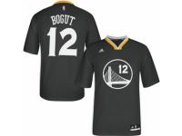 Men Adidas Golden State Warriors #12 Andrew Bogut Swingman Black Alternate NBA Jersey