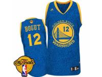 Men Adidas Golden State Warriors #12 Andrew Bogut Swingman Blue Crazy Light 2015 The Finals Patch NBA Jersey