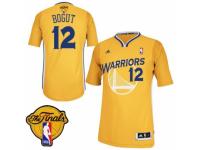 Men Adidas Golden State Warriors #12 Andrew Bogut Swingman Gold Alternate 2015 The Finals Patch NBA Jersey