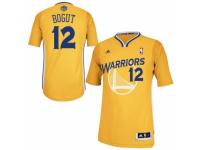 Men Adidas Golden State Warriors #12 Andrew Bogut Swingman Gold Alternate NBA Jersey