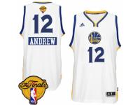 Men Adidas Golden State Warriors #12 Andrew Bogut Swingman White 2014-15 Christmas Day 2015 The Finals Patch NBA Jersey