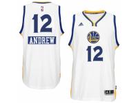 Men Adidas Golden State Warriors #12 Andrew Bogut Swingman White 2014-15 Christmas Day NBA Jersey
