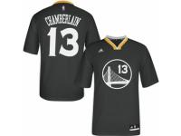 Men Adidas Golden State Warriors #13 Wilt Chamberlain Swingman Black Alternate NBA Jersey