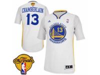 Men Adidas Golden State Warriors #13 Wilt Chamberlain Swingman White Alternate 2015 The Finals Patch NBA Jersey