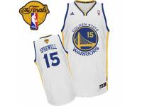 Men Adidas Golden State Warriors #15 Latrell Sprewell Swingman White Home 2015 The Finals Patch NBA Jersey