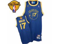 Men Adidas Golden State Warriors #17 Chris Mullin Swingman Royal Blue New Throwback 2015 The Finals Patch NBA Jersey