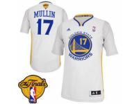 Men Adidas Golden State Warriors #17 Chris Mullin Swingman White Alternate 2015 The Finals Patch NBA Jersey