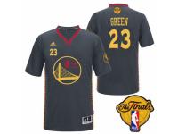 Men Adidas Golden State Warriors #23 Draymond Green Swingman Black Slate Chinese New Year 2015 The Finals Patch NBA Jersey