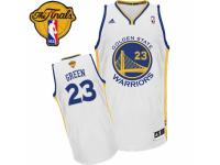 Men Adidas Golden State Warriors #23 Draymond Green Swingman White Home 2015 The Finals Patch NBA Jersey