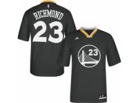 Men Adidas Golden State Warriors #23 Mitch Richmond Swingman Black Alternate NBA Jersey