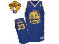 Men Adidas Golden State Warriors #23 Mitch Richmond Swingman Royal Blue Road 2015 The Finals Patch NBA Jersey