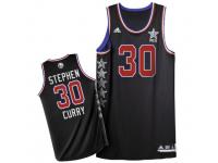 Men Adidas Golden State Warriors #30 Stephen Curry Swingman Black 2015 All Star NBA Jersey