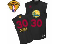 Men Adidas Golden State Warriors #30 Stephen Curry Swingman Black New Fashion 2015 The Finals Patch NBA Jersey