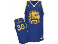 Men Adidas Golden State Warriors #30 Stephen Curry Swingman Royal Blue Road NBA Jersey