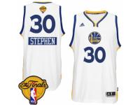 Men Adidas Golden State Warriors #30 Stephen Curry Swingman White 2014-15 Christmas Day 2015 The Finals Patch NBA Jersey