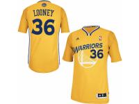 Men Adidas Golden State Warriors #36 Kevon Looney Swingman Gold Alternate NBA Jersey