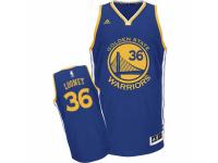 Men Adidas Golden State Warriors #36 Kevon Looney Swingman Royal Blue Road NBA Jersey