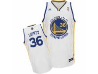 Men Adidas Golden State Warriors #36 Kevon Looney Swingman White Home NBA Jersey